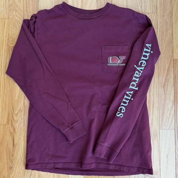 Vineyard Vines Halloween Witch and Football Whale Shirts - Gray and Maroon - Picture 4 of 7